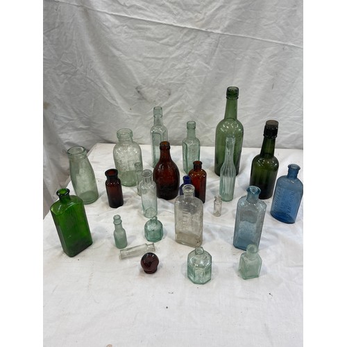 87 - Selection of vintage glass bottles