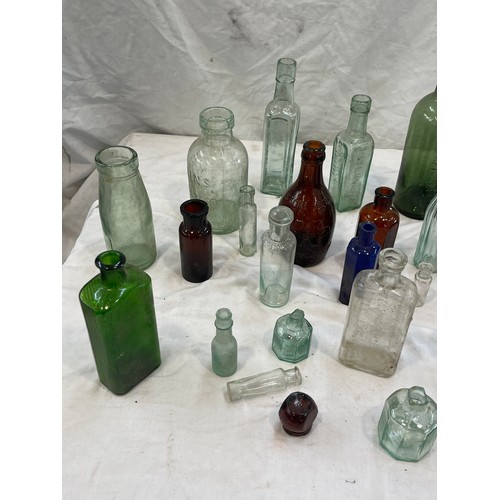 87 - Selection of vintage glass bottles