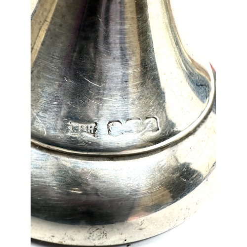 12 - silver bud vase measures approx height 20cm weight 200g