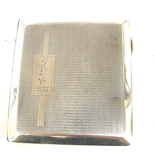 483 - Art deco 1933 Birmingham cigarette case weighs approx 82 grams