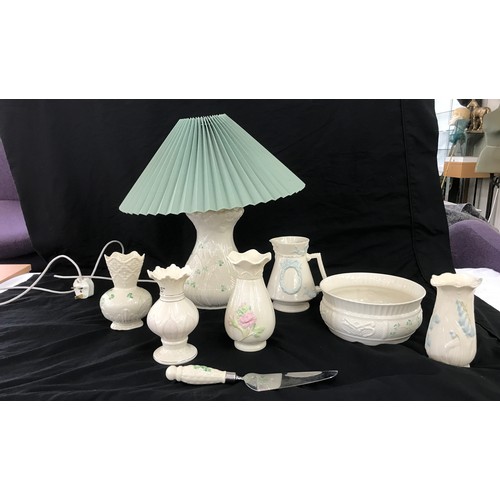 231 - Selection of Belleek pottery, A/F