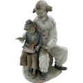 Nao figure depicting Clown and boy, approximate height: 11 inches