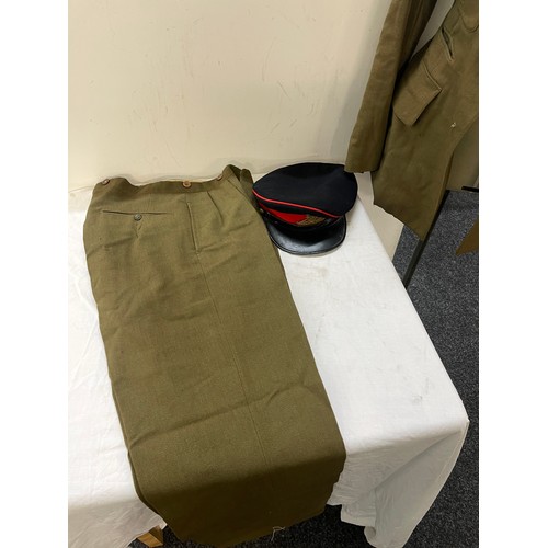 240 - WW2 R A tunic, trousers and hat