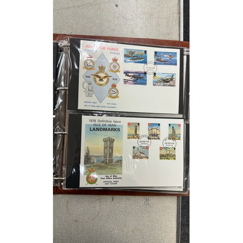 81 - Three albums of Isle of Man first day covers 1973-2000