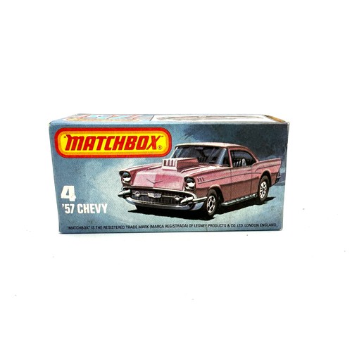 157 - Boxed Lesney Matchbox No. 4 '57 Chevy 