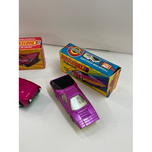 234 - Two boxed Matchbox cars includes new 39 Clipper Rola Matics 1973 and  superfast 75 alfa carabo