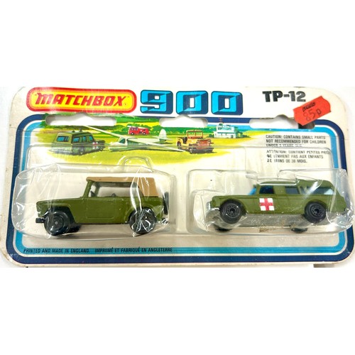 189 - 1978 Matchbox carded 900 military Series TP12, TP13, TP15