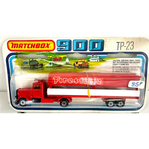 205 - 1978 Matchbox carded 900 Series TP22, TP23, TP2, TP24