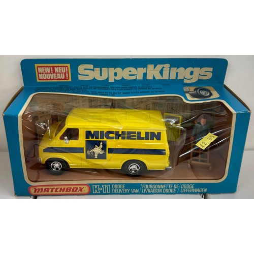 193 - 1981 Matchbox Superkings K 11 Dodge delivery van truck in original box, 1978 SuperKings K19 Security... 