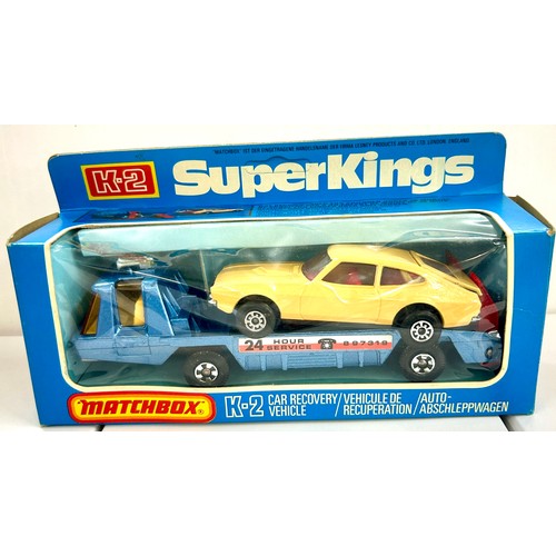 207 - 1978 Matchbox Superkings K2 car recovery vehicle in original box