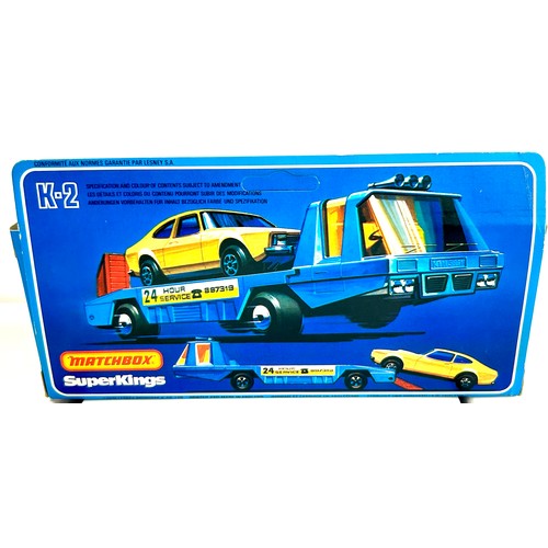 207 - 1978 Matchbox Superkings K2 car recovery vehicle in original box