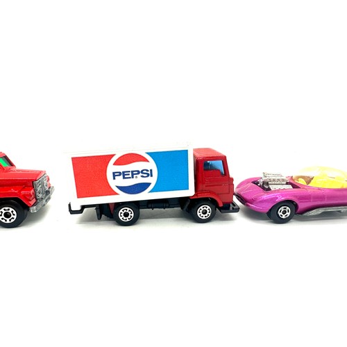 155 - Boxed 1981 Matchbox Lesney 75, Dodge delivery truck pepsi,  Boxed 1978 Matchbox Lesney new 19 cement... 