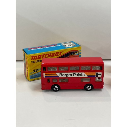 174 - Two boxed Matchbox 75 the Londoner 17, 1972