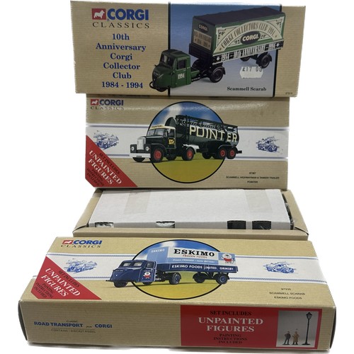 194 - Selection of 3 boxed Corgi Commercials to include  97367 Scammell Highwayman & Tanker Trailer, 97335... 