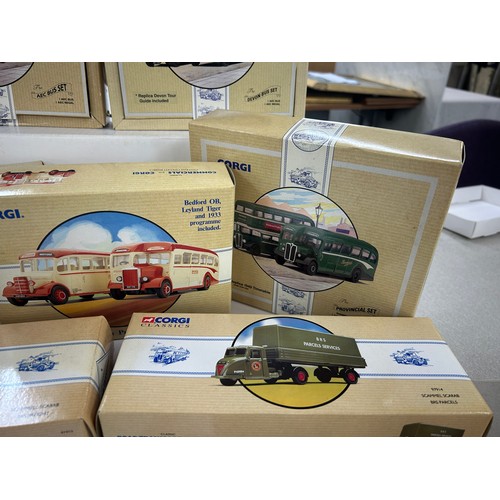 220 - Selection of boxed Corgi Commercials vehicles all new with COA, to include models 97072, 96990, 9707... 