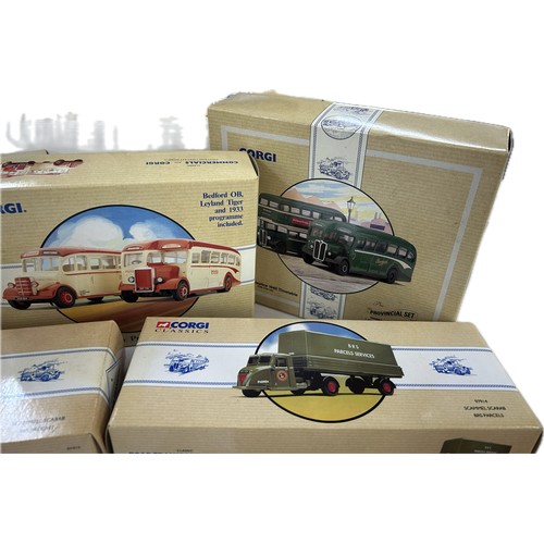 220 - Selection of boxed Corgi Commercials vehicles all new with COA, to include models 97072, 96990, 9707... 