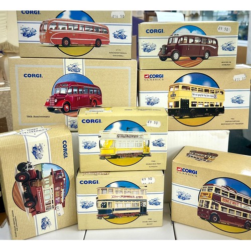 135 - Selection of boxed Corgi Commercials vehicles all new with COA, to include models 97105, 97824, 9780... 