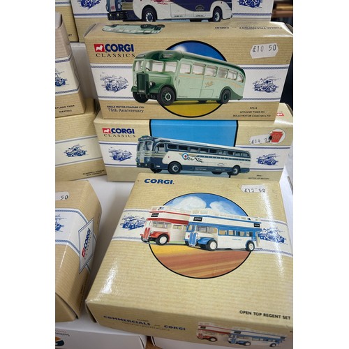 134 - Selection of boxed Corgi Commercials vehicles all new with COA, to include models  97827, 96986, 978... 