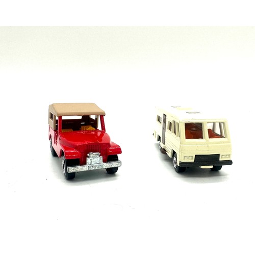 203 - Two Boxed Matchbox 75 collection cars includes 53 superfast CJ-6 Jeep and 54 Mobile home 1977 and 19... 