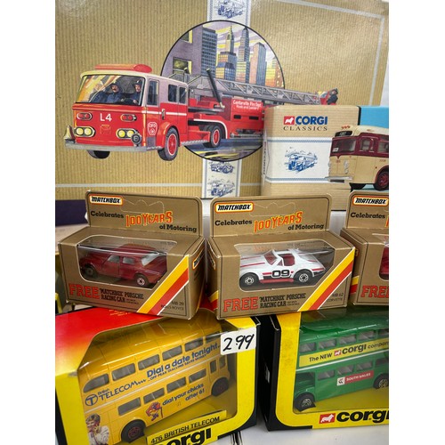 182 - Selection of orignally boxed Corgi and MAtchbox vehile sets to include Corgi fire vehicle 97321, Nus... 