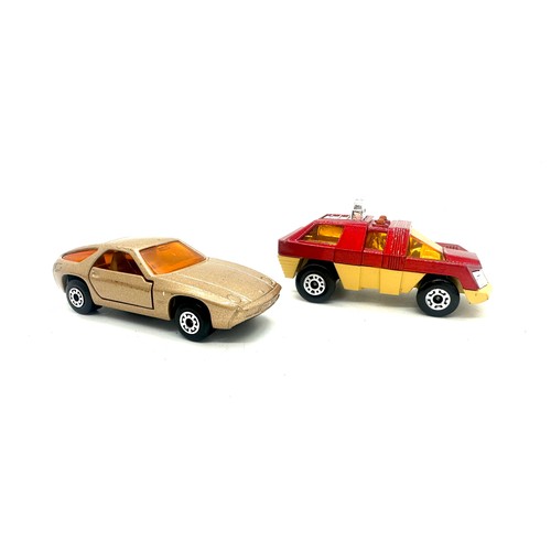 195 - Two Boxed Matchbox 75 collection cars includes 59 Porsche 928 and Planet scout 59 1974 and 1979