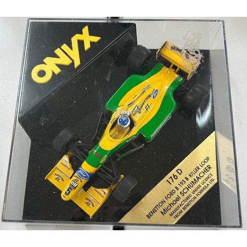 149 - 1:43 - Onyx - 176 D Benetton Ford 193 loop M. Schumacher, 231 Williams Renault FW16 Damon Hill, 209 ... 