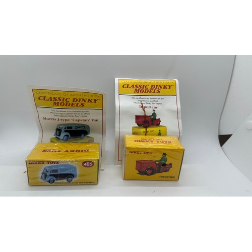 105 - Selection of Boxed Dinky Toys  includes number 14 Triporter and 465 morris commercial van Dinky toys... 