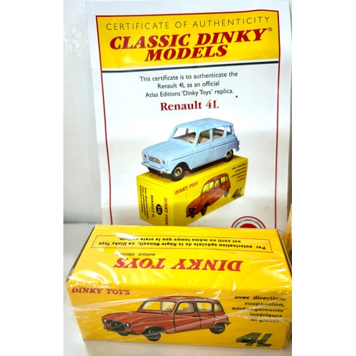 110 - 4 sealed Boxed Dinky Toys to include models Renault 4L 518, Buick Roadmaster 24V, Packard Eight Seda... 