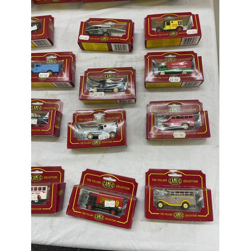 218 - Selection of 18 Corgi Cameo the village collection advertising vehicles