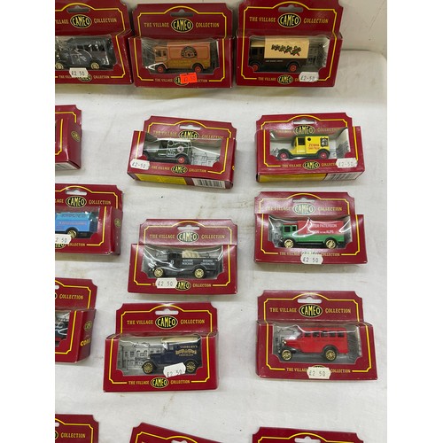 218 - Selection of 18 Corgi Cameo the village collection advertising vehicles