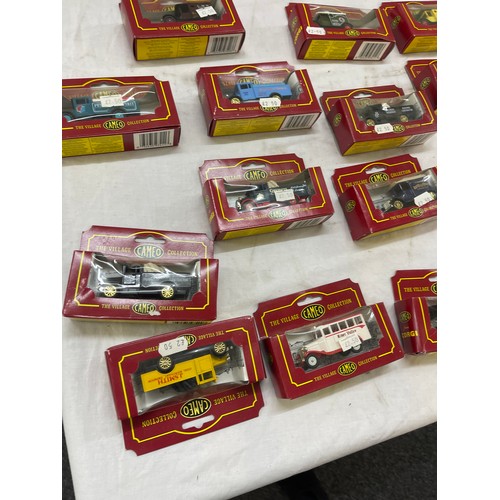 218 - Selection of 18 Corgi Cameo the village collection advertising vehicles