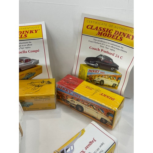 113 - Selection of Boxed Dinky Toys includes 524 Coach panhard 24c and 549 Coupe Borgward, Dinky 524 and D... 