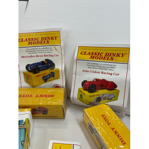 115 - Selection of Boxed Dinky Toys Dinky Toys includes 23c Mercedes benz and 23D Auto-Union, 191 Dodge ro... 