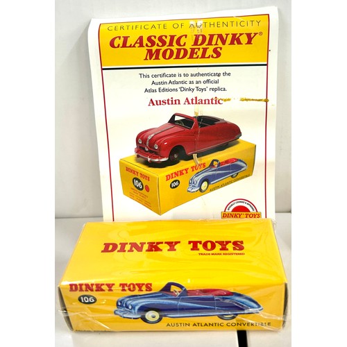 107 - 4 sealed boxed Dinky Toys to include models Opel Kapitan 177, Volkswagon Karmann Ghia, Austin Atlant... 