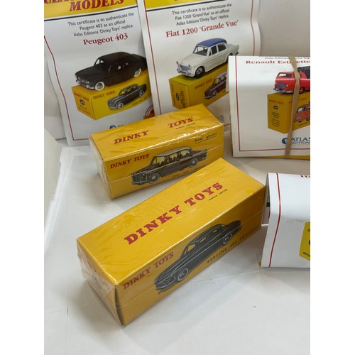 100 - Selection of Boxed Dinky Toys includes 24b Berline 403 peugeot and 531 Avec glaces etc
