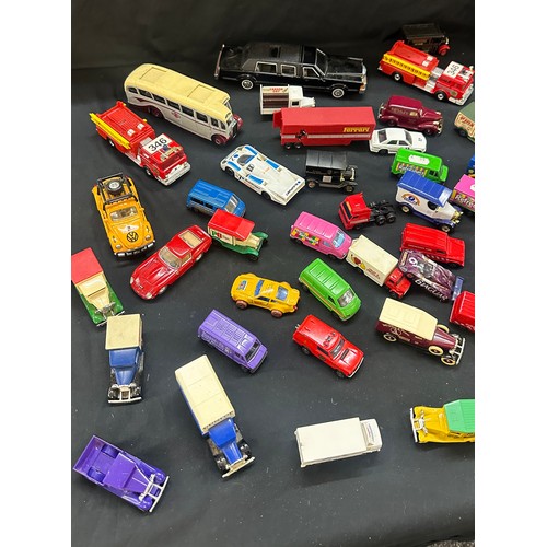 231 - Large selection of assorted of vintage and later toy vehicles to include Corgi, LLedo etc