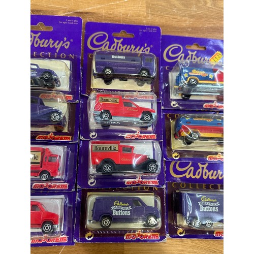 276 - Selection of original boxed ' Majorette Cadburys Collection' vehicles