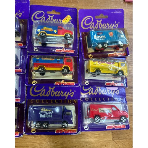 276 - Selection of original boxed ' Majorette Cadburys Collection' vehicles