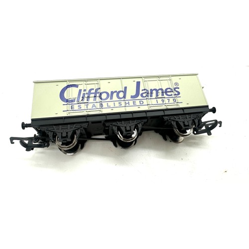 185 - 3 boxed as new Hornby R6291 6 Wheel closed van Clifford James Ltd edition OO gauge