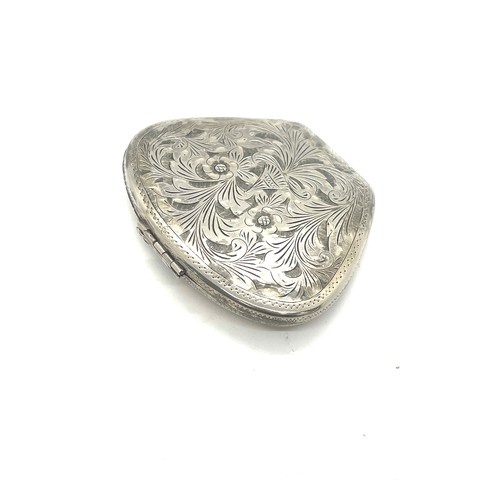 34 - stamped .800 silver ladies vanity compact