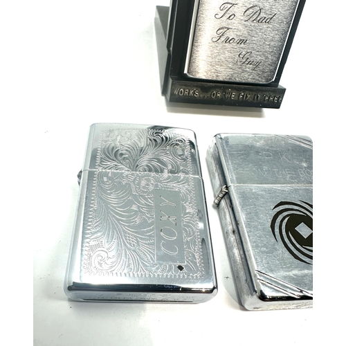 451 - 4 Zippo lighters