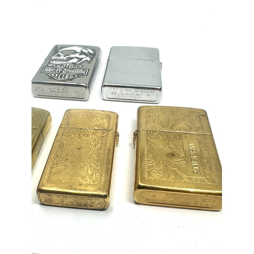 452 - 5 Zippo lighters