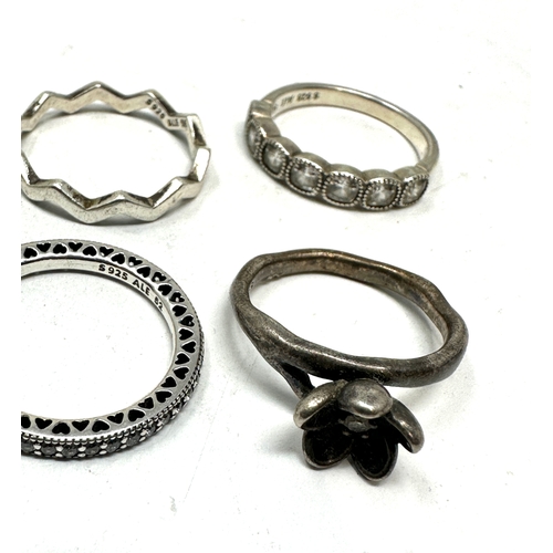 238 - 6 Silver Pandora rings