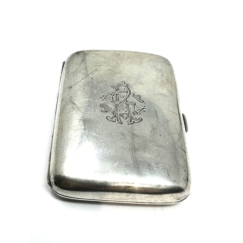 17 - Antique silver cigarette case weight 78g