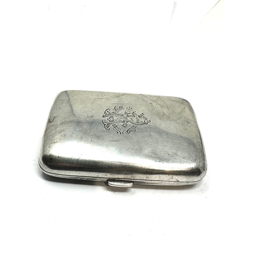 17 - Antique silver cigarette case weight 78g