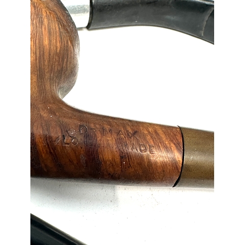 455 - selection of vintage pipes in wooden stand