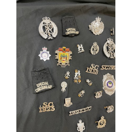 538 - Selection of police badges