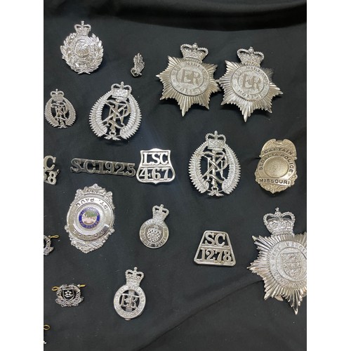 538 - Selection of police badges