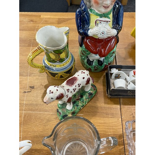 245 - Selection of collectables to include Toby jugs etc