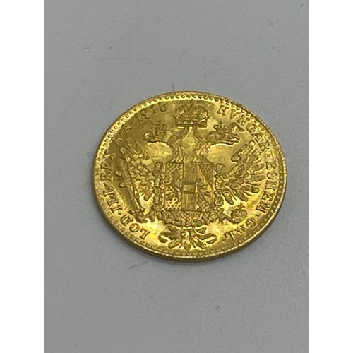 486 - 22ct 1915 Imperial Franc total weight 3.4